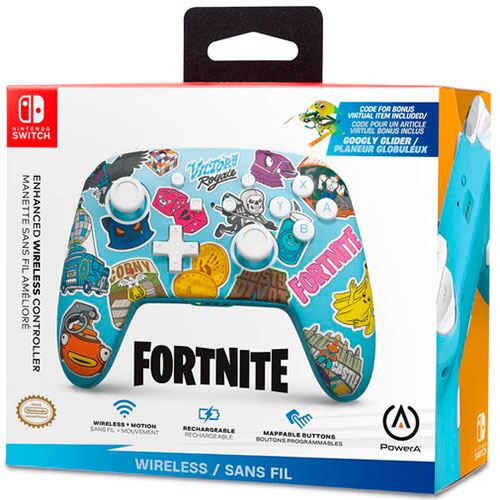 Comando sem Fio para Nintendo Switch Power A | 3 m |Fortnite Sticker Mania For Sale