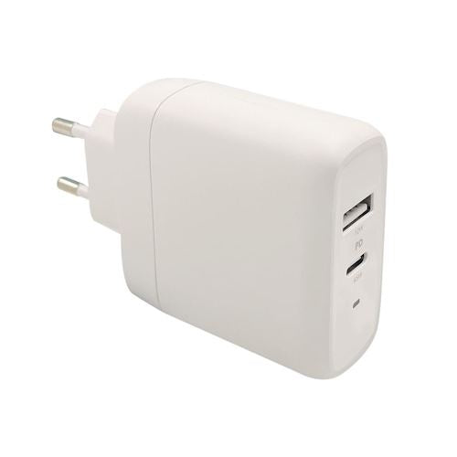 Carregador USB-C Accsup 45W USB-C USB-A + Cabo USB-C 1m - Branco Online Sale