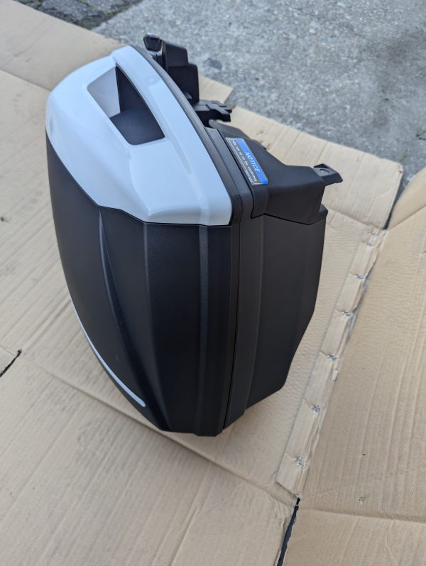 Left White Improved 38L Saddlebag for Kawasaki Versys 650 1000LT Ninja H2 For Sale