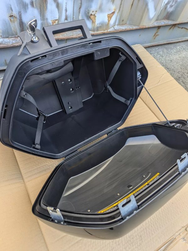 For Yamaha FJR1300 FJR 1300 Saddlebags Left+Right Side Cases Trunk Pannier Black For Discount