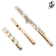 Brannen Brothers  Brögger Flute  in 19.5K Gold with Silver Keys, 14K Tone Holes and Rings - New Fashion