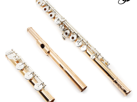 Brannen Brothers  Brögger Flute  in 19.5K Gold with Silver Keys, 14K Tone Holes and Rings - New Fashion