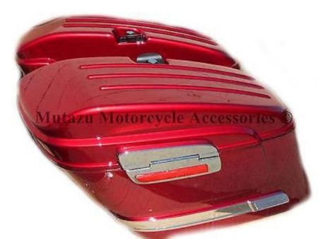 Universal HL Hard Saddlebags - Burgundy Red Supply