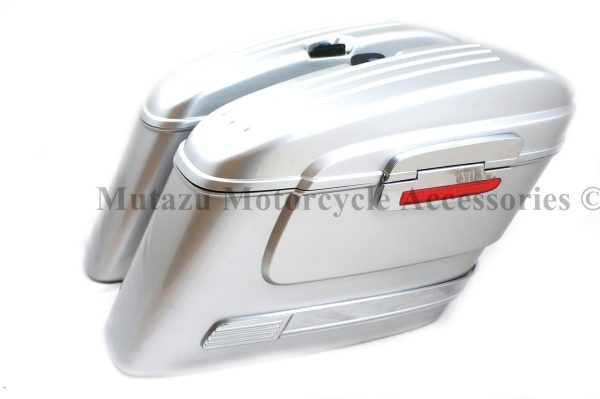 Universal HL Hard Saddlebags - Silver Online now