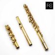 Yamaha 892 #2923 - Gold-plated sterling silver flute, inline G, on off split E mechanism, B footjoint Supply