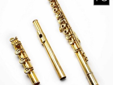 Yamaha 892 #2923 - Gold-plated sterling silver flute, inline G, on off split E mechanism, B footjoint Supply