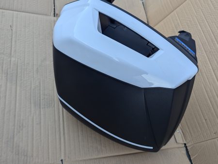 Left White Improved 38L Saddlebag for Kawasaki Versys 650 1000LT Ninja H2 For Sale