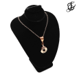 Gold Plated Open Hole key Necklace with Decorative Bail Hot on Sale