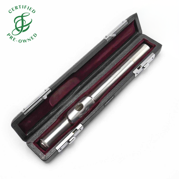 Drelinger Headjoint #615 - Sterling Silver, engraved lip plate For Sale