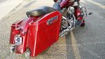 Mutazu 4  Fire Red Extended Saddlebags for Harley Touring Models Road King Glide For Discount