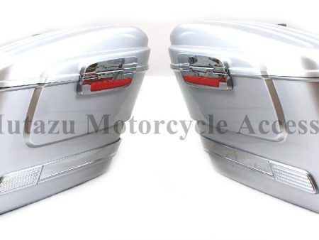 Universal HL Hard Saddlebags - Silver Online now