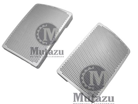 Chrome Speaker Grills Mesh Covers fits Mutazu 6 x 9 Speaker lids for Harley FLH Cheap