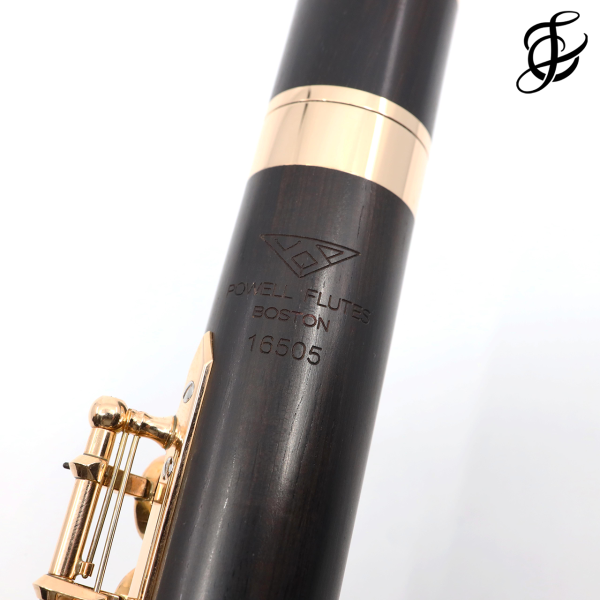 Verne Q. Powell Handmade Custom Flute in Grenadilla Wood with Gold Mechanism - New Online now