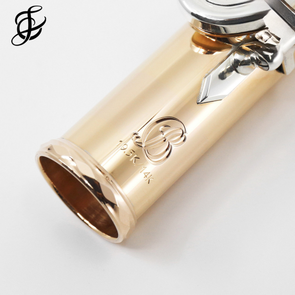 Brannen Brothers  Brögger Flute  in 19.5K Gold with Silver Keys, 14K Tone Holes and Rings - New Fashion