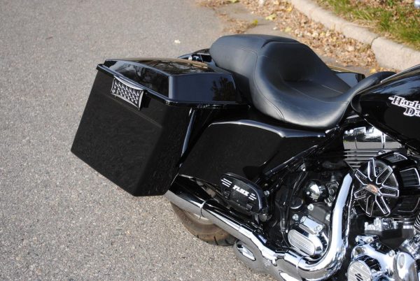 Fat Ass Wide Width Extended Hard Saddlebag Fits Harley HD Touring FHLT FLTRI For Discount