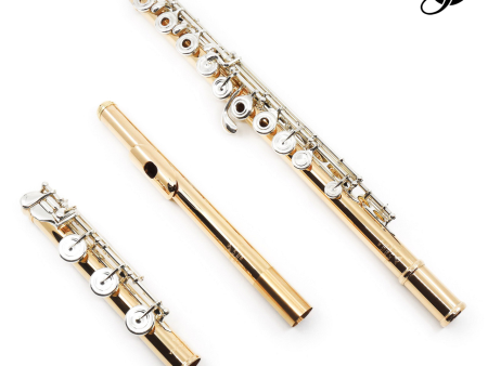 Verne Q. Powell Handmade Custom Flute in 19.5K Gold with Silver Mechanism - New Online