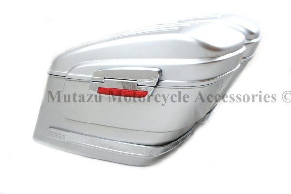 Universal HL Hard Saddlebags - Silver Online now