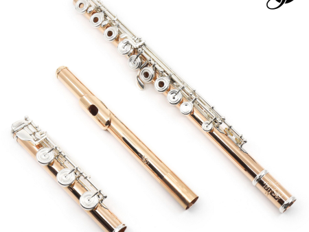 Brannen Brothers  Brögger Flute  in 10K Gold with Silver Keys  - New Online