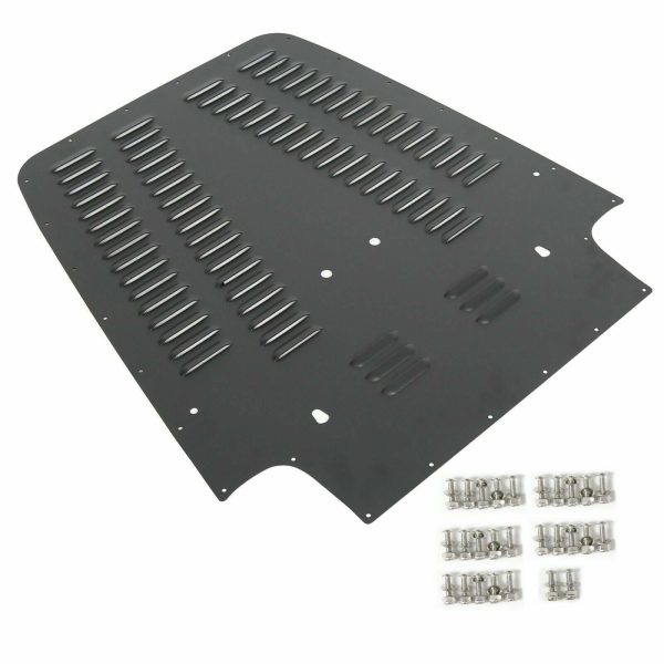 97-02 Vented Hood Louver Aluminum Black Powder Coated For Jeep Wrangler TJ*** For Sale