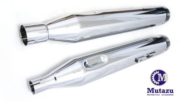 2017 -UP MUTAZU 4.5  Roaring Series MF-03N-45-CB Slip-On Mufflers Exhaust Harley Touring Online Hot Sale