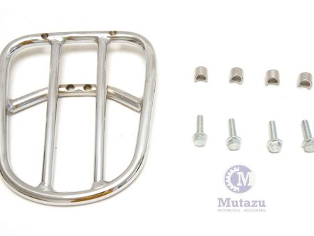 Mutazu Heavy Duty Chrome Luggage Rack for Harley HD V ROD VROD VRSC VRSCA VRSCD Supply