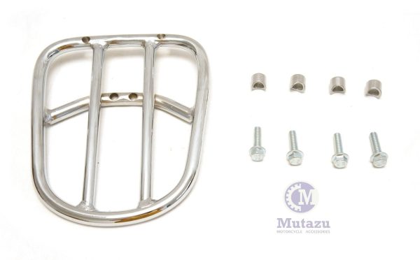 Mutazu Heavy Duty Chrome Luggage Rack for Harley HD V ROD VROD VRSC VRSCA VRSCD Supply