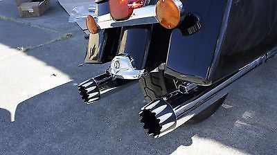 MUTAZU 4  Roaring Series MF-04-CC Slip-On Mufflers Exhaust 1995-2016 Harley Touring For Cheap