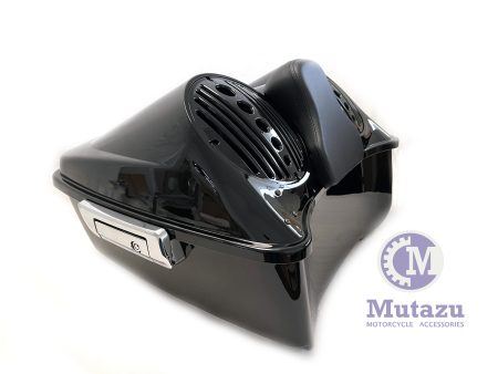 Mutazu Bagger Dual 8  Speaker Lid w  King Tour Pak for 2014-UP Harley Touring Online Sale