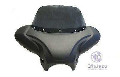 38  Large Matte Black Universal Batwing Fairing for Motorcycle Cruisers - Type B Online