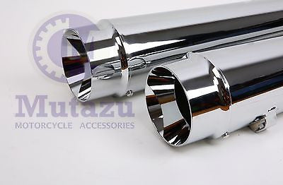 Ver. 2.0 Mutazu MF-06 4  Classic Megaphone Slip-On Mufflers 1995-2016 for Harley Touring Online