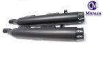 MUTAZU Black 4  Thunder VM-02-BB Slip On Mufflers Exhaust Victory Cross Country Road Online Hot Sale