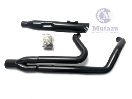 Mutazu Black Cannon 4  2 into 1 Muffler Exhaust Set for 95-2016 Harley Touring Sale