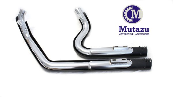 Mutazu Black Cannon 2.5  Dual Exhaust System Mufflers for Harley Sportster 2004-2013 Fashion