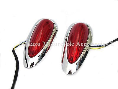 A pair of Tear Drop LED lights for Hard Saddlebags Saddle bags,best fit HL model Hot on Sale