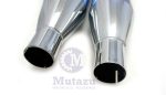 MUTAZU 4  2.0 Roaring MF-05-CC Slip-On Mufflers Exhaust 1995-2016 Harley Touring For Cheap