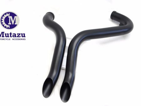 Mutazu Black 2.0  Drag LAF Pipes Exhaust Mufflers for Harley Touring Dyna Softail Sportster Hot on Sale